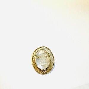 Elegant Gold-Tone Women's Brooch